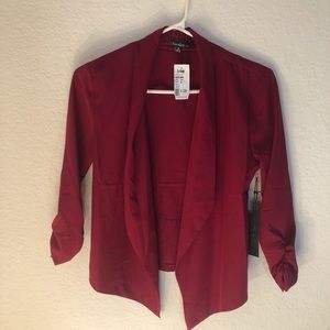 Burgundy blazer